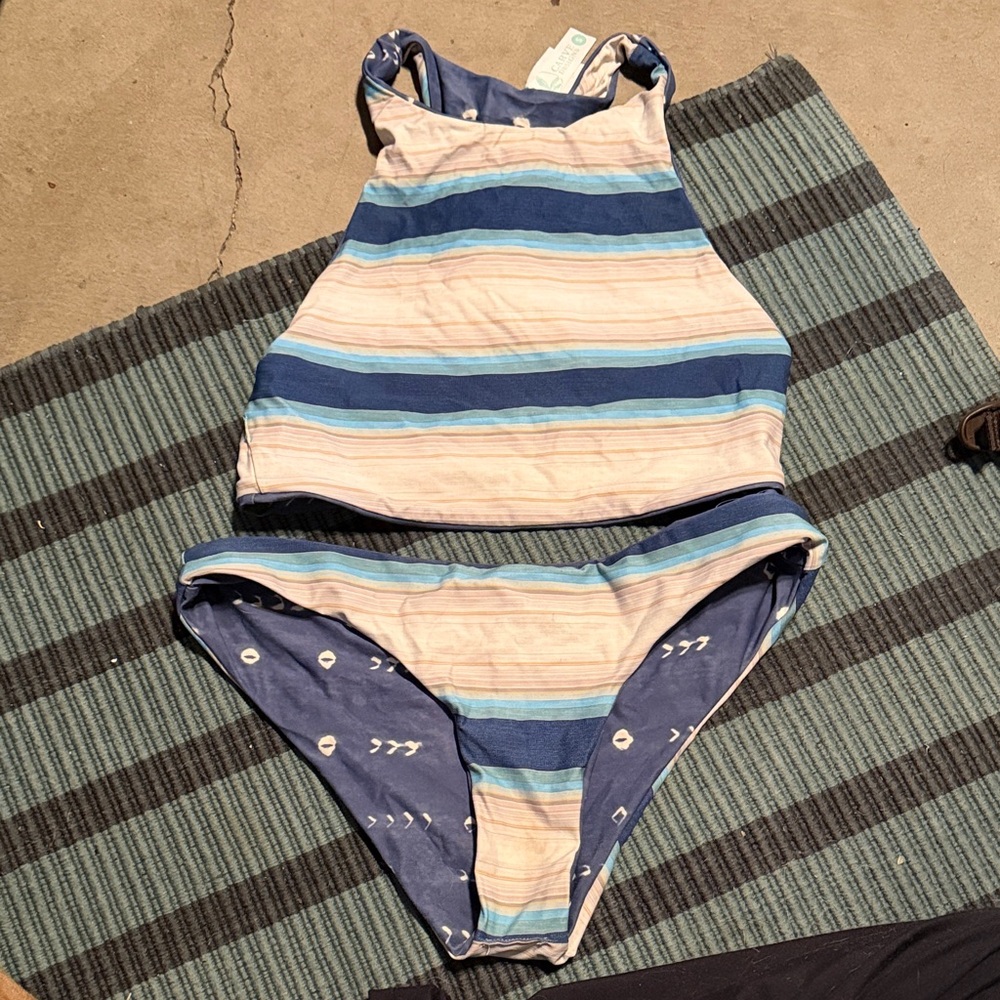 Carve Designs Blue Patterned Bikini - Picture 2 of 2